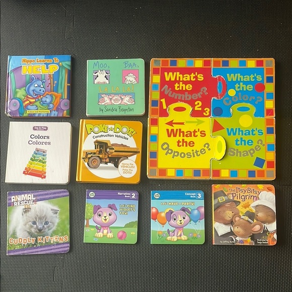 Toddler Board Books Bundle of 12 - Picture 1 of 9